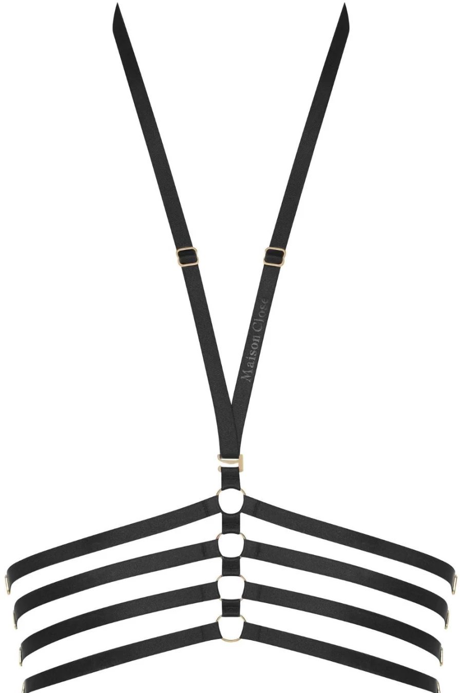 "Maison Close Black Chambre Noire Harness - Stylish BDSM Bondage Gear"