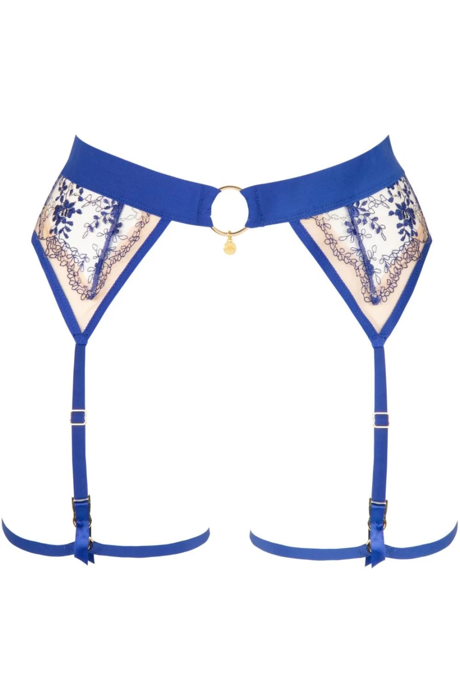 Atelier Amour Apres Minuit Suspender Harness in Nude & Ink - BDSM Bondage Strap for Erotic Lingerie
