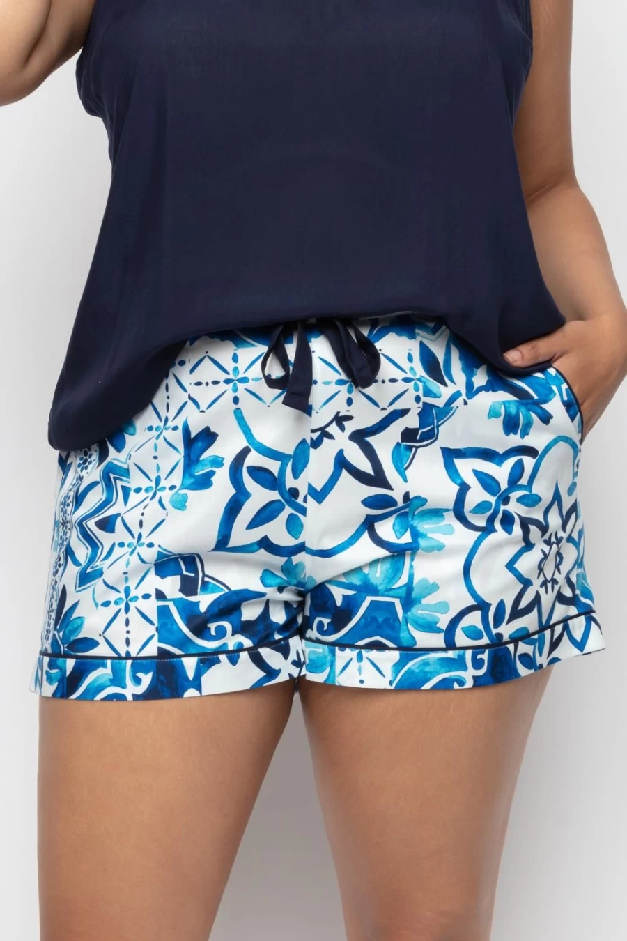Cyberjammies Marie Tile Print Multi Color Shorts for Women