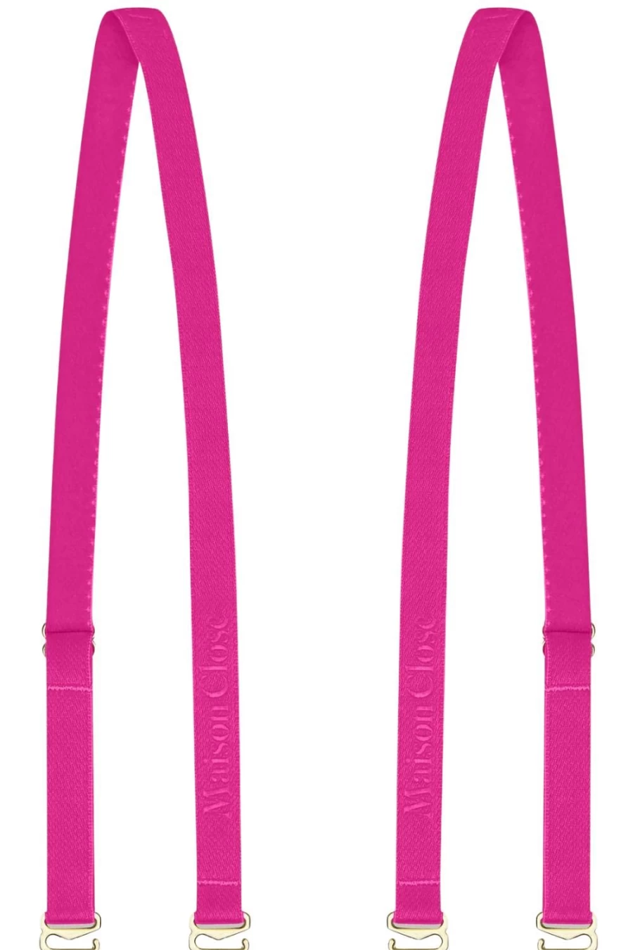 Maison Close Neon Pink Signature Shoulder Straps - Bold & Stylish Design