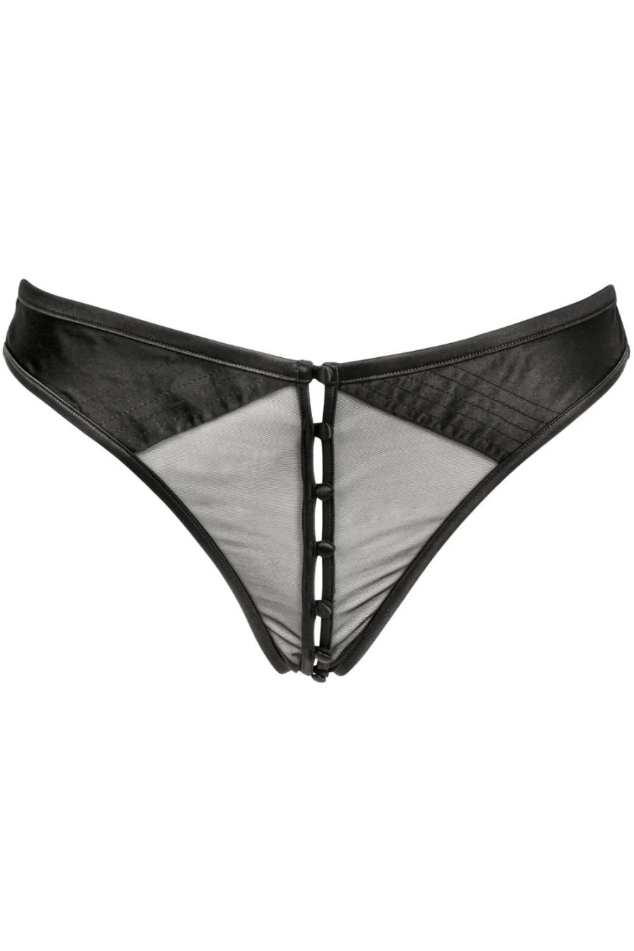 Atelier Amour Douce Insomnie Openable Tanga - Black Lace Adjustable Underwear