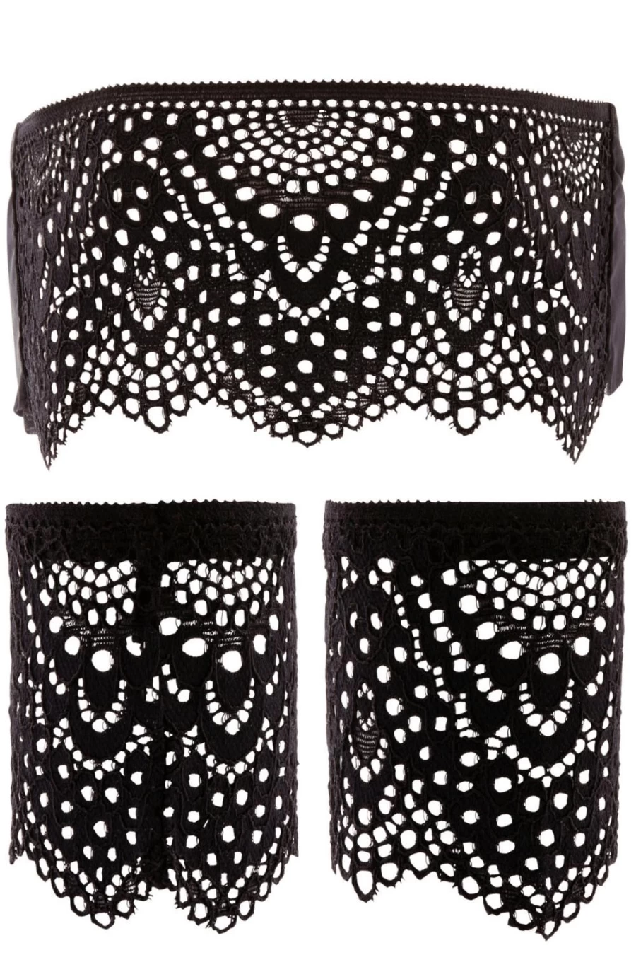Atelier Amour Black Nommee Desir Mask & Cuffs - Luxury Bondage Accessories