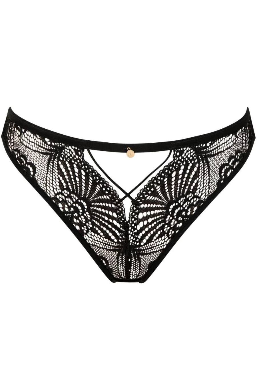 Atelier Amour Enlace Moi Open Brief in Black - Stylish and Elegant Design