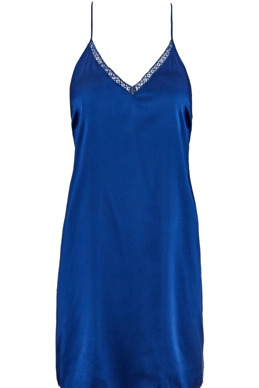 Aubade Electric Blue Silk Desire Nightie - Luxurious Women's Lingerie