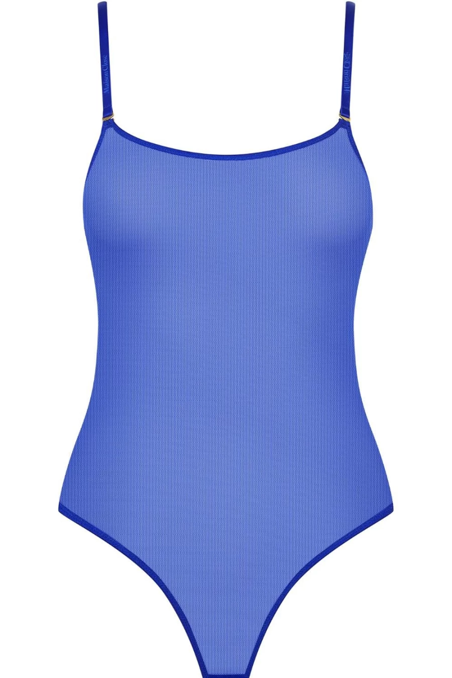 Maison Close Neon Blue Corps A Corset Thong Bodysuit Lingerie