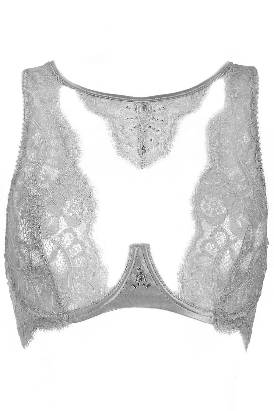 Prelude Grey Marlene Fantasy Bra with Swarovski Crystals – Elegant Lingerie for Women