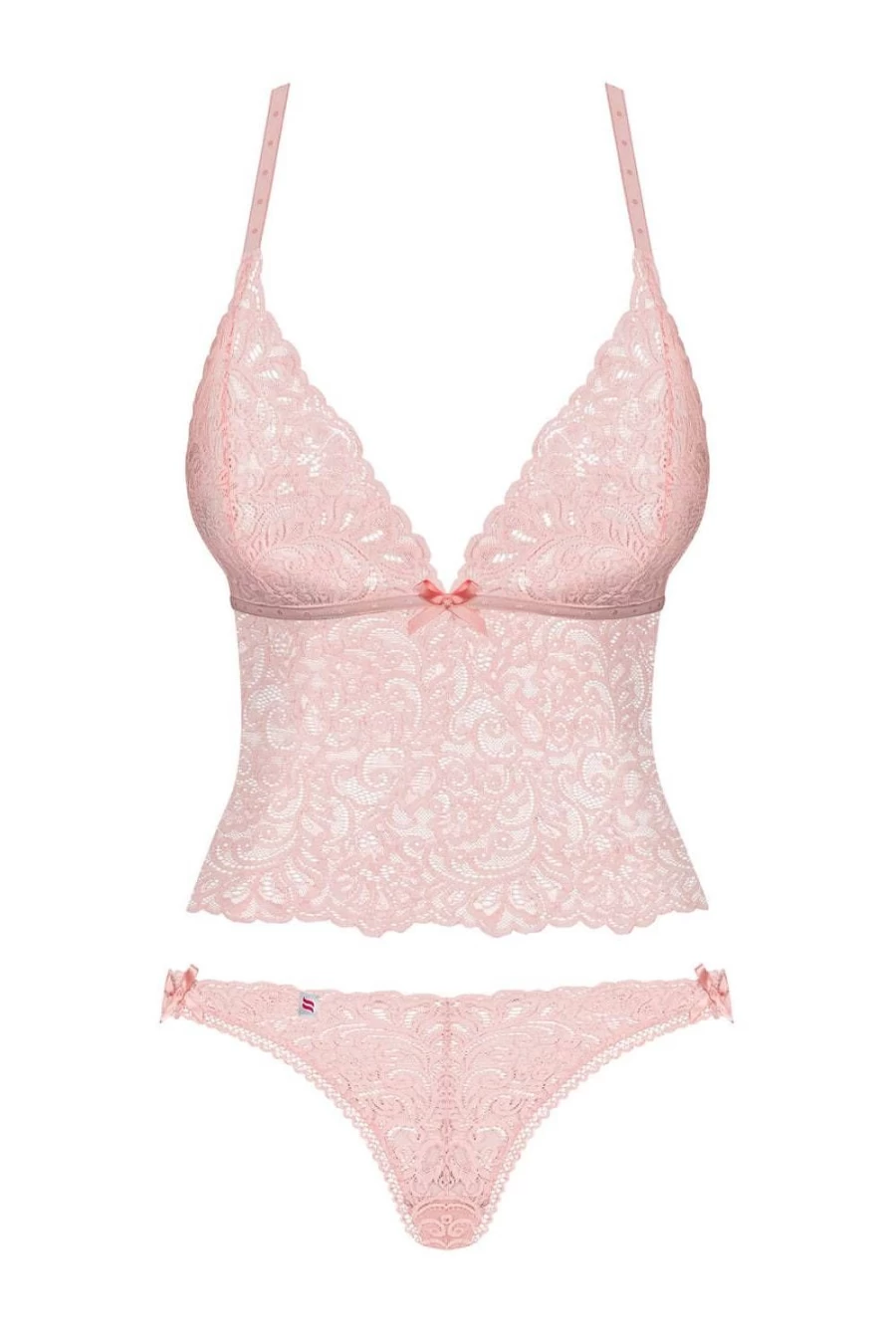 Obsessive Pink Delicanta Top & Brief Set - Women's Lingerie