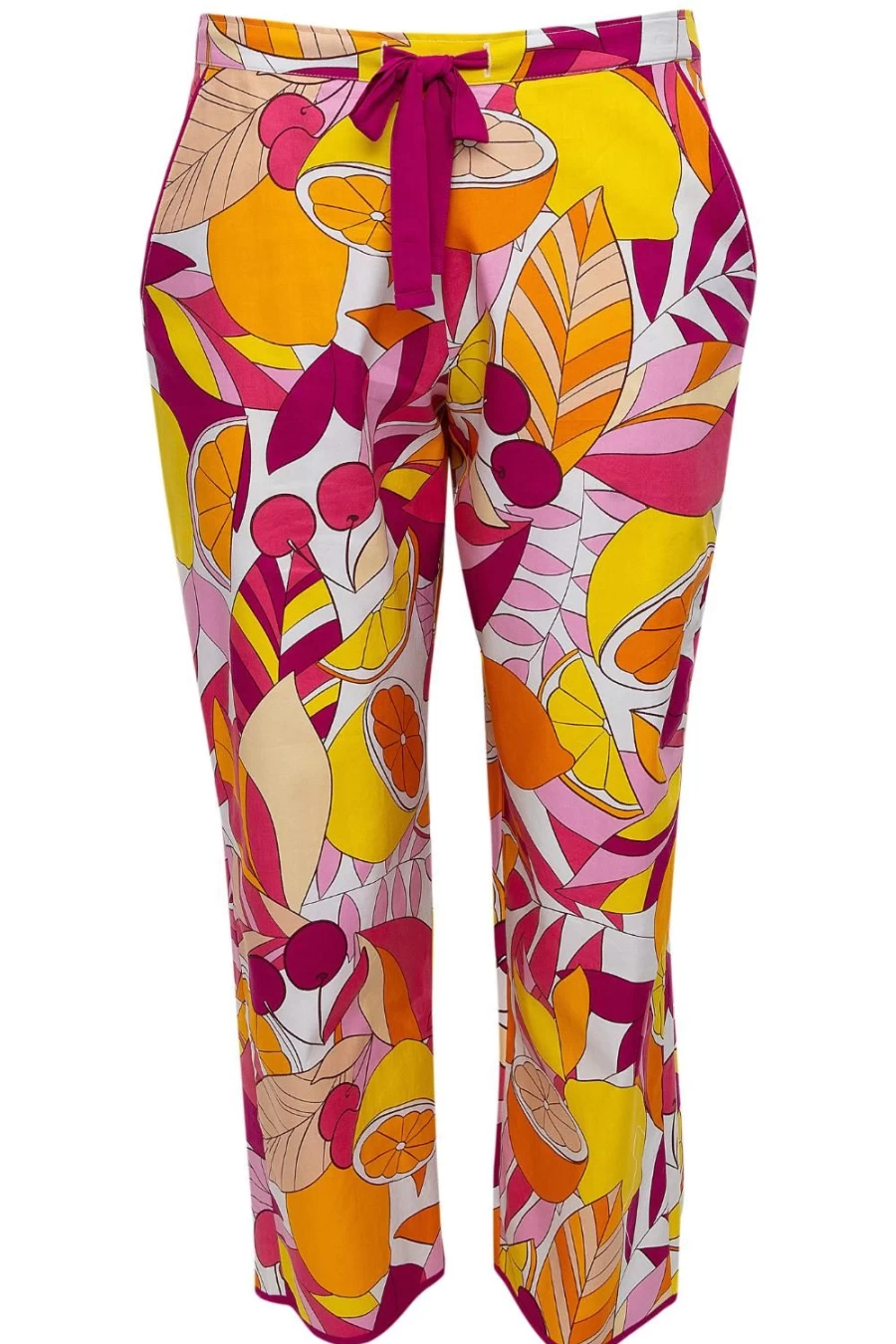 Cyberjammies Multi Color Fruit Print Cropped Pyjama Pants for Women