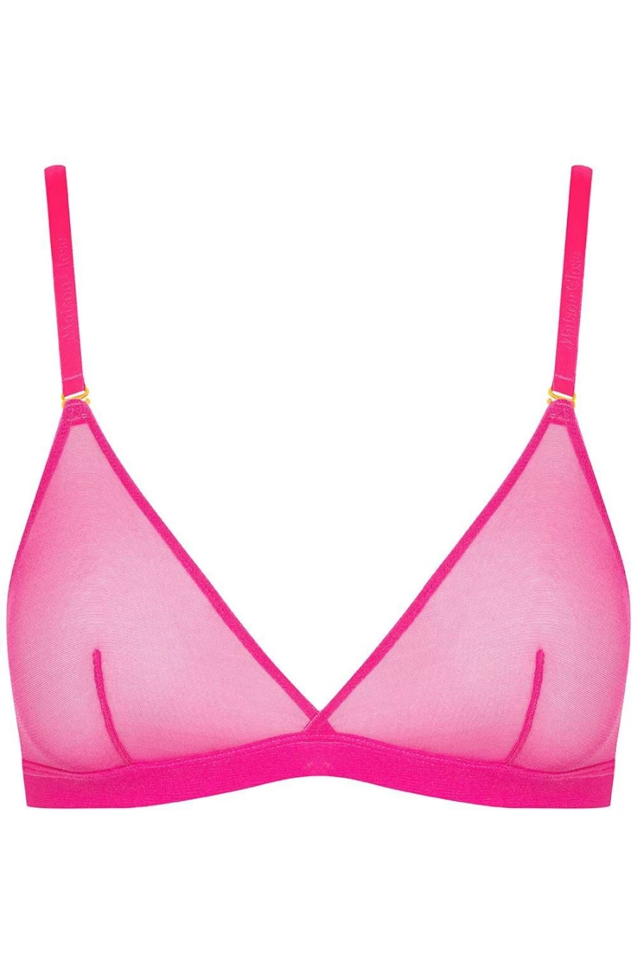 Maison Close Neon Pink Triangle Bra - Corps A Cors Lingerie