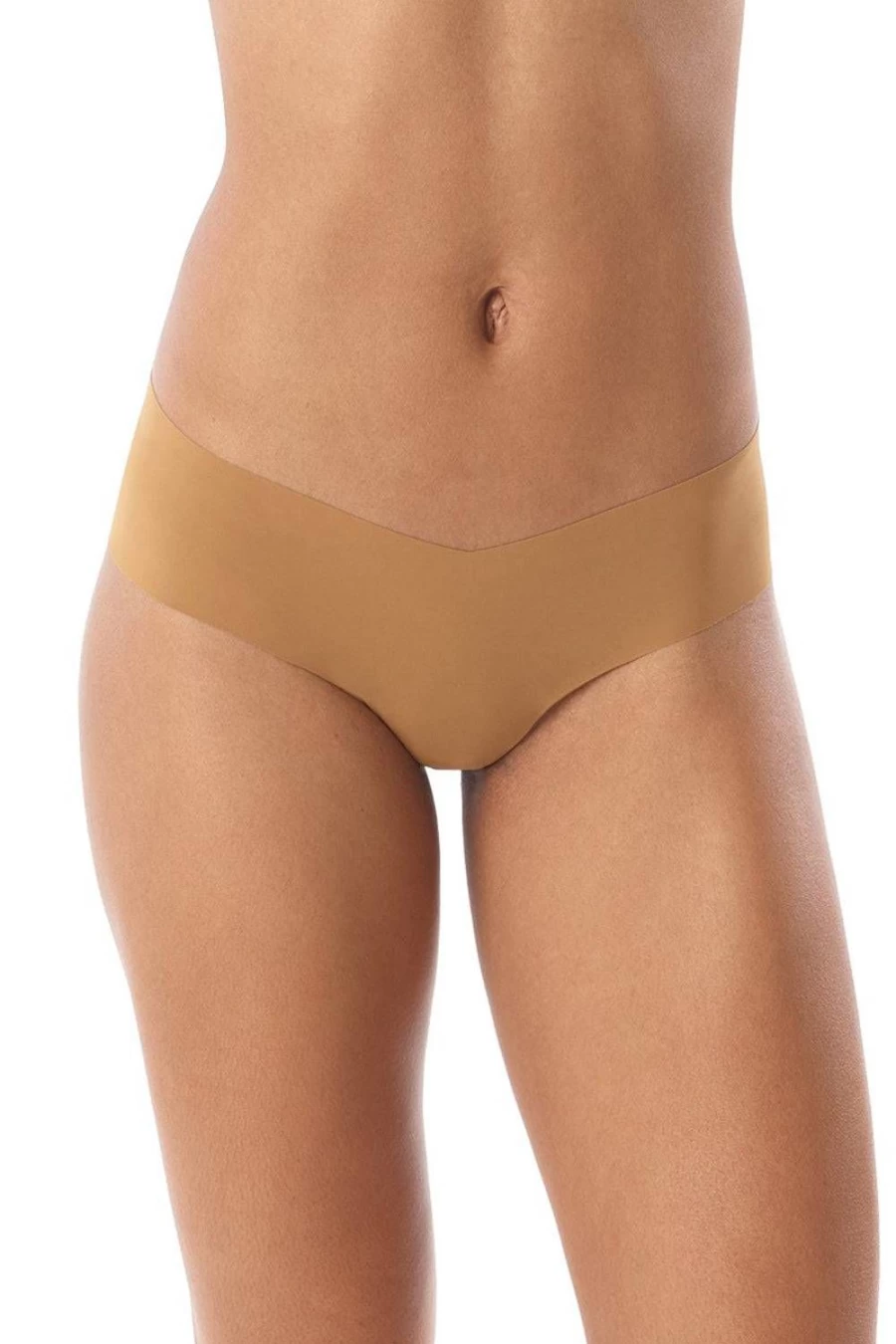 Commando Women's Classic Solid Caramel Shorts - High Waist Comfort Fit