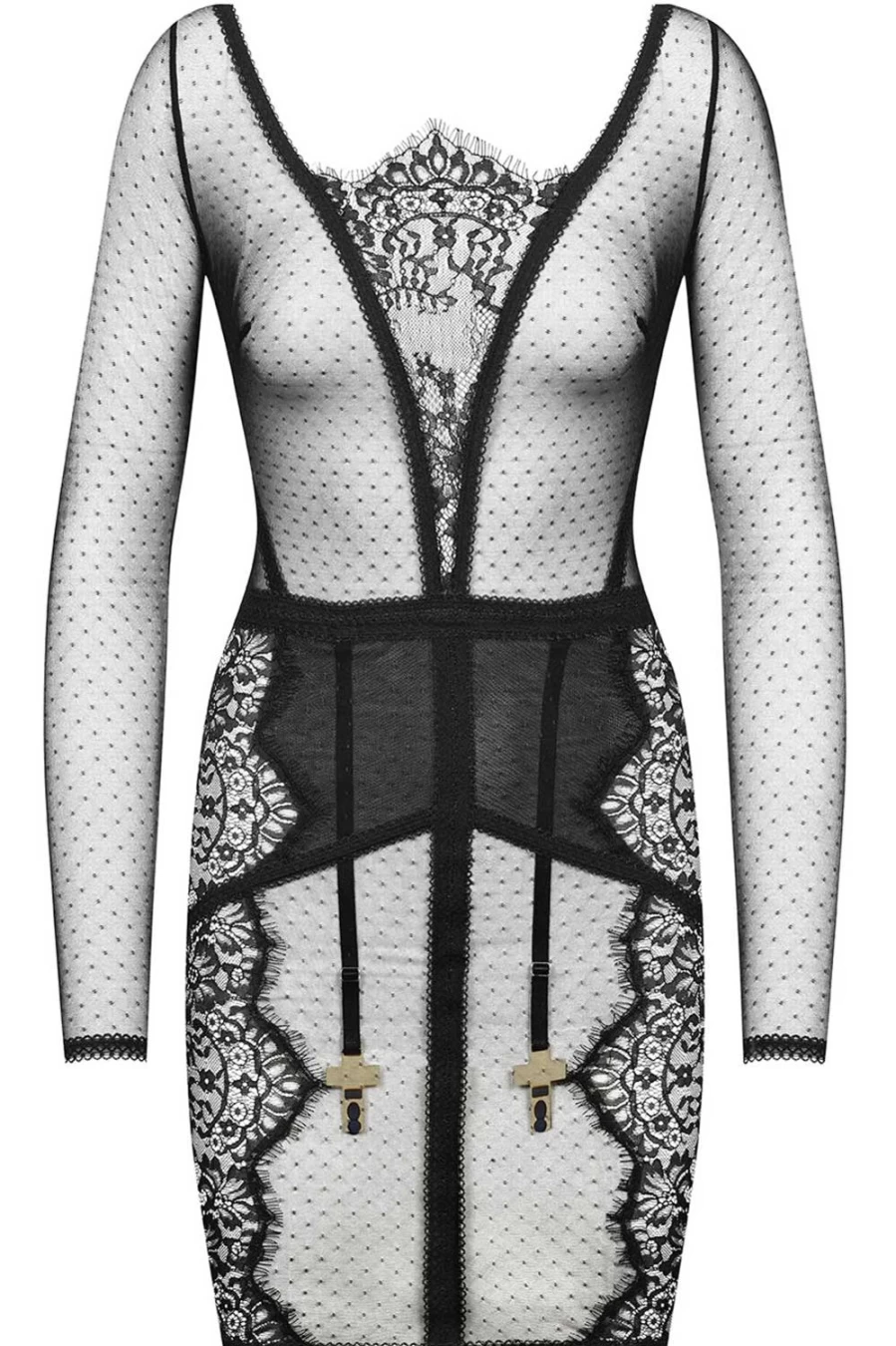 Maison Close Black Divine Inspiration Suspender Dress