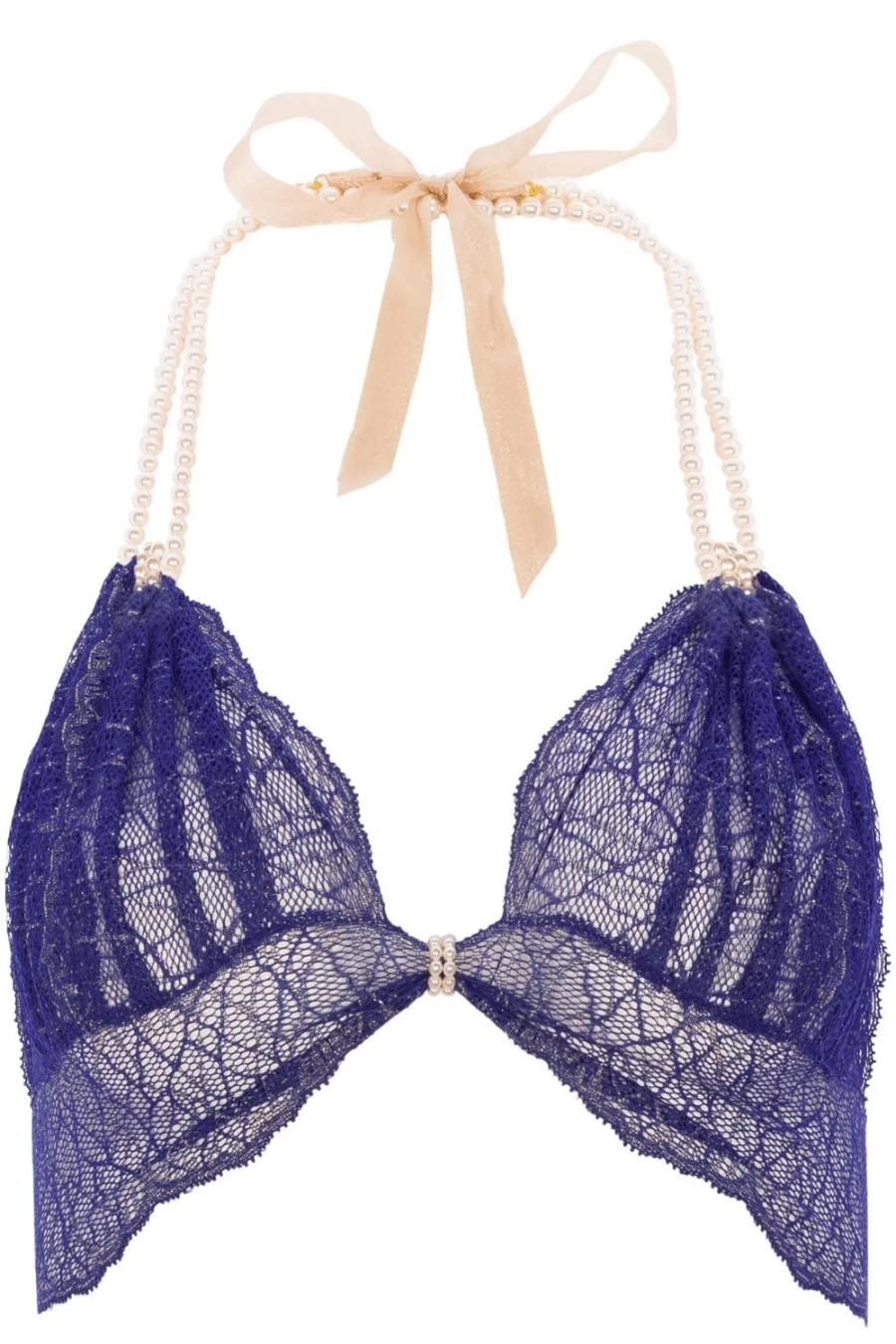 Bracli Blue Sydney Pearl Bra - Elegant Lace Underwear for Women