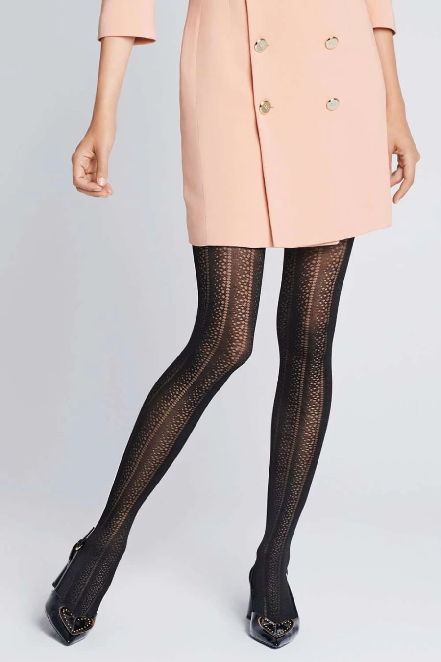 FiORE Lollo Black 30 Denier Tights for Women - Comfortable & Stylish Opaque Tights