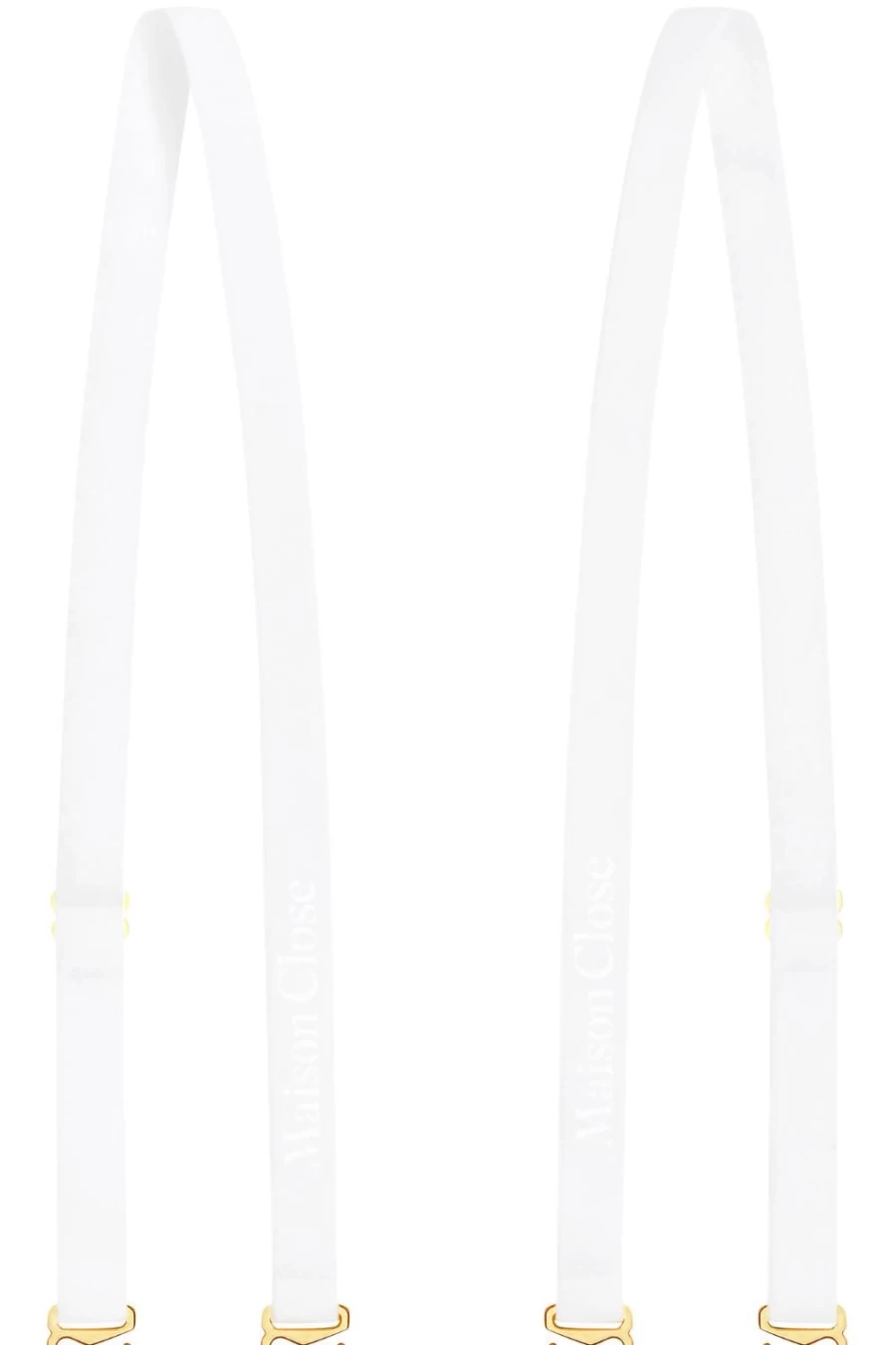 Maison Close White Signature Shoulder Straps - Elegant & Stylish Design