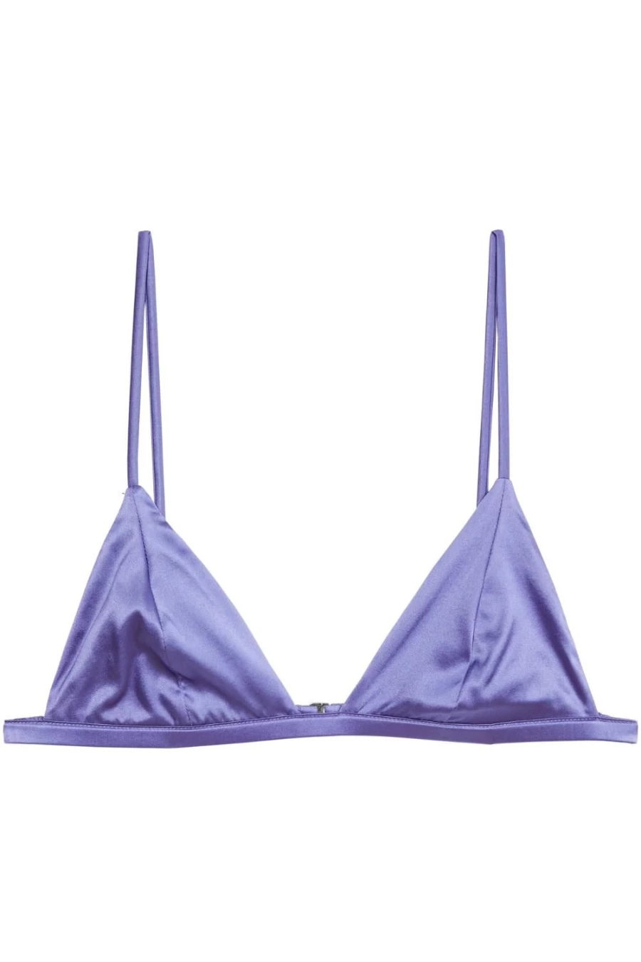 Fleur Du Mal Luxe Triangle Bra in Periwinkle - Elegant Lingerie for Women