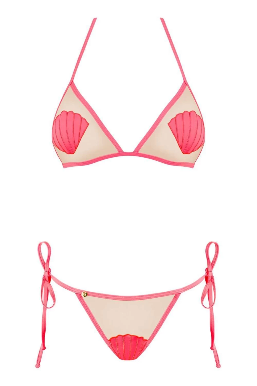 Obsessive Coral Playa Del Amor Bikini | Women's Swimwear Two Piece Set
