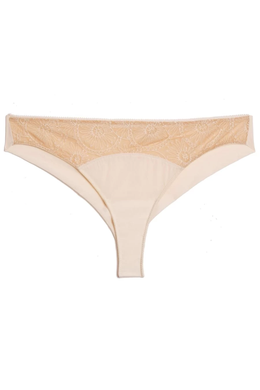 Icone Women's Beige Valeria Tanga Underwear - Comfortable & Stylish Lingerie