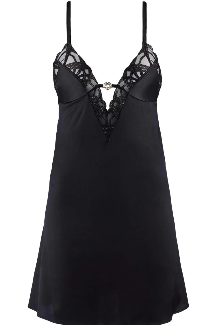 Aubade Naughty Black Whimsical Affair Nightie - Elegant Lingerie for Women